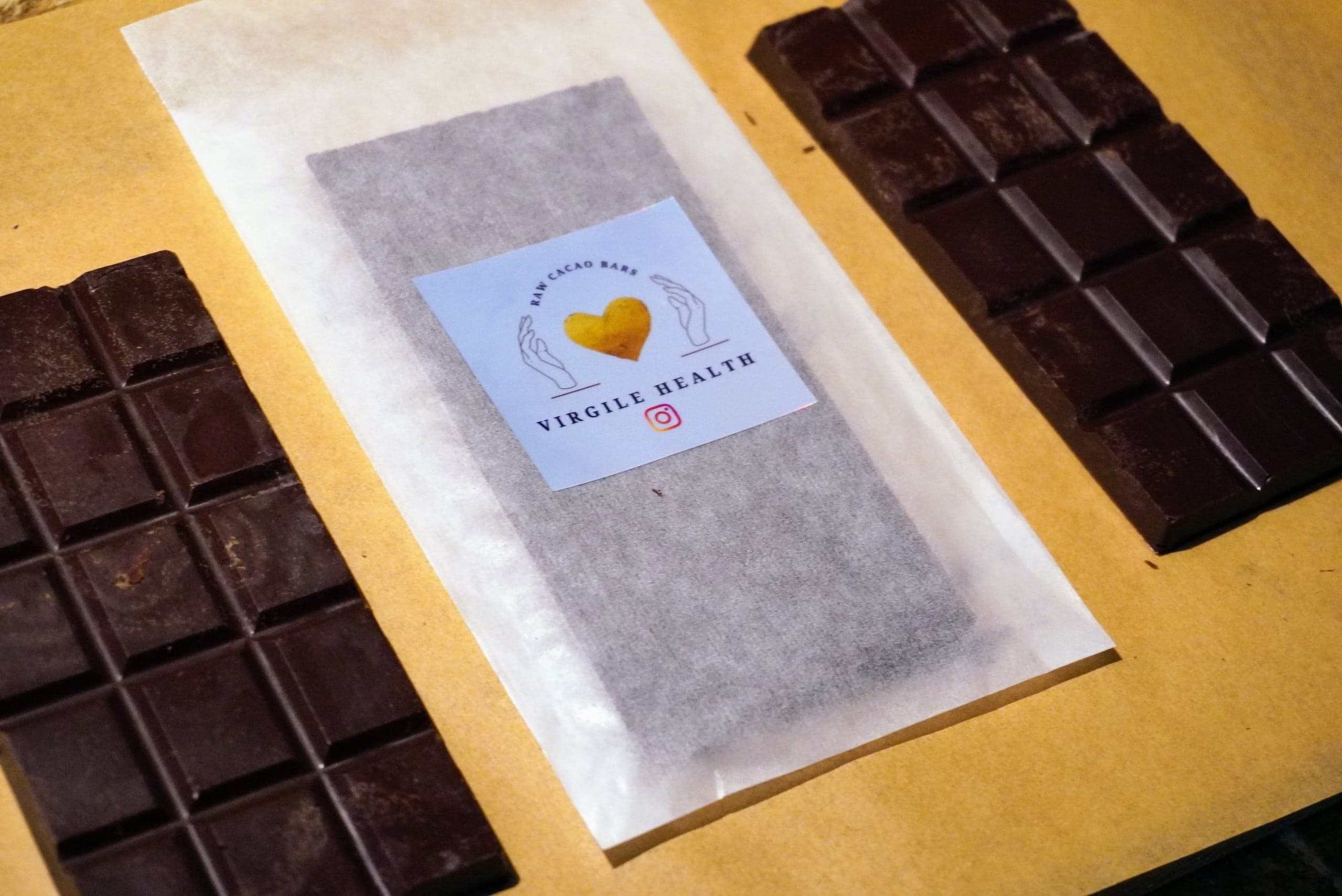 Raw chocolate tablets Virgile Health