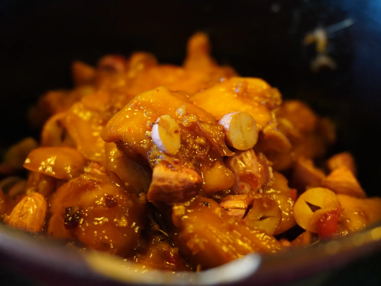 Simmered dish in solar colors